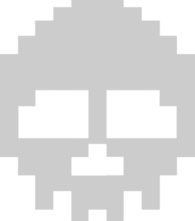 Skull pixel vector