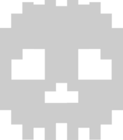 Skull pixel vector