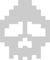 Skull pixel vector