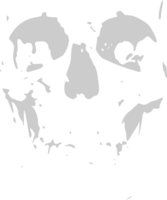 Skull grunge vector