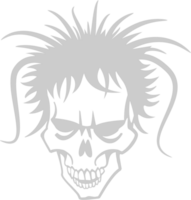 cráneo punk vector