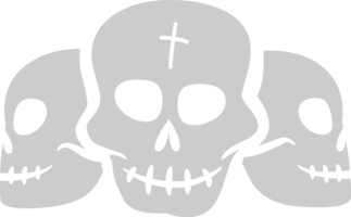 Skull triplet vector