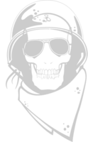 Skull soldier vector