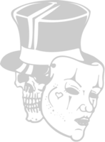 máscara de calavera vector