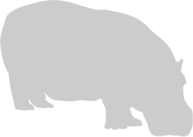 animal causas hipopótamo vector