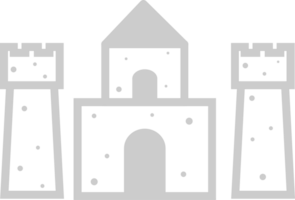 castillo de arena vector