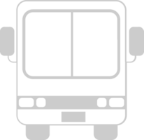 bus front view vector