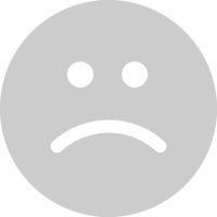 cara sonriente triste vector