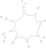 esquema de salpicadura vector