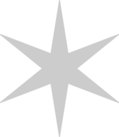 Star six point vector