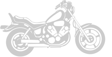 motocicleta chopper vector