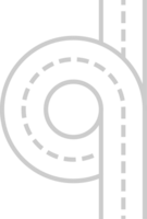 roundabout road map vector