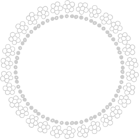 Decoration frame circle vector