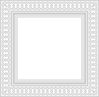 Decoration frame square vector