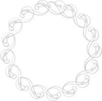 Decoration frame circle vector