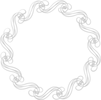 Decoration frame circle vector