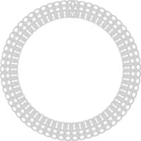 Decoration frame circle vector