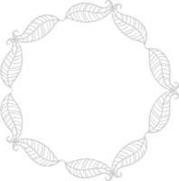 Decoration frame circle vector