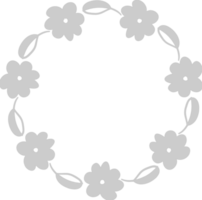 Decoration frame floral vector