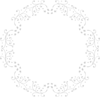 Decoration frame circle vector