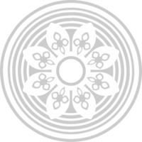 Decoration circle floral vector