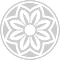 Decoration circle floral vector