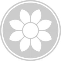 decoración círculo floral vector