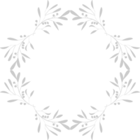 Decoration leaf frame vector