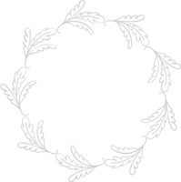 Decoration circle leaf vector