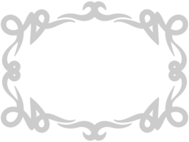 Decoration scroll work frame vector