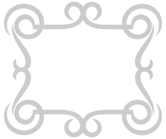 Decoration scroll work frame vector