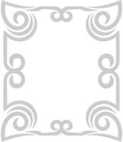 Decoration scroll work frame vector