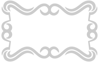 Decoration scroll work frame vector