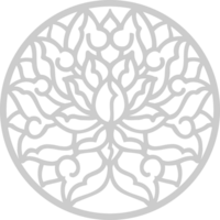 decoración círculo tradicional vector