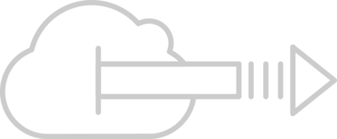 icono de computación en la nube vector