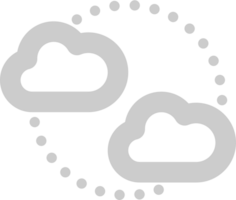 uso compartido de computación en la nube vector