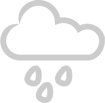 nube de lluvia vector