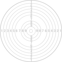 Target shooting line vector