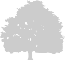 árbol de siluetas vector