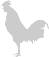 Silhouettes Rooster vector