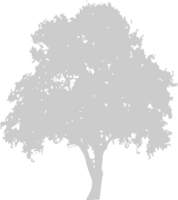 árbol de siluetas vector