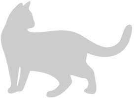 Silhouettes Cat vector