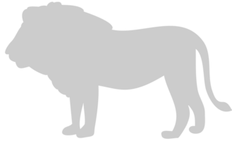 Silhouettes Lion vector