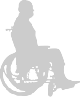 Silhouettes Disabled vector