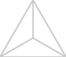 polígono triangular vector