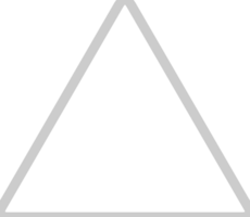 contorno triangular vector