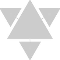 triángulo infográfico vector