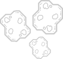 Asteroids vector