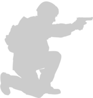 shooting soldier vector