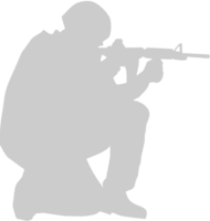 shooting soldier vector